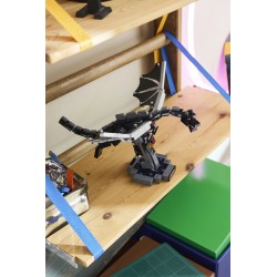 LEGO Minecraft 21595 Drago dell'End, Giocattolo Interattivo con Ali Mobili e Supporto, Regalo per Gamer e Bambini da 10 Anni