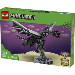 LEGO Minecraft 21595 Drago dell'End, Giocattolo Interattivo con Ali Mobili e Supporto, Regalo per Gamer e Bambini da 10 Anni