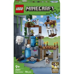 LEGO Minecraft 21597 Stazione di Ghast, Giocattolo con 8 Personaggi e Accessori, Regalo per Gamer e Bambini da 9 Anni in su