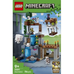 LEGO Minecraft 21597 Stazione di Ghast, Giocattolo con 8 Personaggi e Accessori, Regalo per Gamer e Bambini da 9 Anni in su