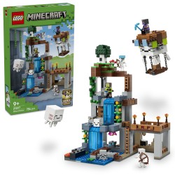 LEGO Minecraft 21597 Stazione di Ghast, Giocattolo con 8 Personaggi e Accessori, Regalo per Gamer e Bambini da 9 Anni in su