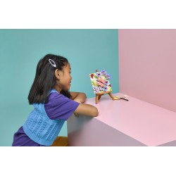 LEGO Creator 31390 3in1 Dipinto Floreale Decorativo, Gioco Trasformabile in Cornice o in Disegno di Fenicottero, Regalo da 8+