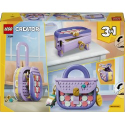 LEGO Creator 31391 3in1 Borsetta alla Moda Portaoggetti, Gioco Trasformabile in Trolley o Portaoggetti, Regalo Bambini 8+