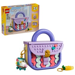 LEGO Creator 31391 3in1 Borsetta alla Moda Portaoggetti, Gioco Trasformabile in Trolley o Portaoggetti, Regalo Bambini 8+