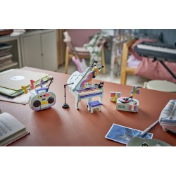 LEGO Creator 31392 3in1: Pianoforte Decorativo con Gatto, Giocattolo Retrò Trasformabile in Radio o Giradischi, Regalo da 9+