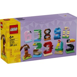 LEGO 40807 Numeri del Compleanno Giocattolo, Decorazione per Torta, Addobbi per Feste o Gioco per Contare, Regalo Bambini 6+