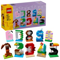 LEGO 40807 Numeri del Compleanno Giocattolo, Decorazione per Torta, Addobbi per Feste o Gioco per Contare, Regalo Bambini 6+