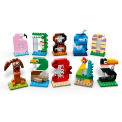 LEGO 40807 Numeri del Compleanno Giocattolo, Decorazione per Torta, Addobbi per Feste o Gioco per Contare, Regalo Bambini 6+
