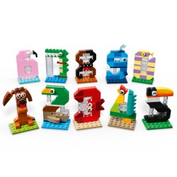 LEGO 40807 Numeri del Compleanno Giocattolo, Decorazione per Torta, Addobbi per Feste o Gioco per Contare, Regalo Bambini 6+