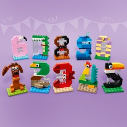 LEGO 40807 Numeri del Compleanno Giocattolo, Decorazione per Torta, Addobbi per Feste o Gioco per Contare, Regalo Bambini 6+