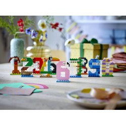 LEGO 40807 Numeri del Compleanno Giocattolo, Decorazione per Torta, Addobbi per Feste o Gioco per Contare, Regalo Bambini 6+