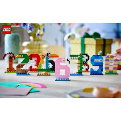 LEGO 40807 Numeri del Compleanno Giocattolo, Decorazione per Torta, Addobbi per Feste o Gioco per Contare, Regalo Bambini 6+