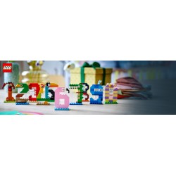 LEGO 40807 Numeri del Compleanno Giocattolo, Decorazione per Torta, Addobbi per Feste o Gioco per Contare, Regalo Bambini 6+