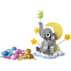 LEGO 40814 Baby Elefantino tra le Stelle, Kit di Modellismo per Adulti, Figura di Animale e Accessori, Regalo Neogenitori
