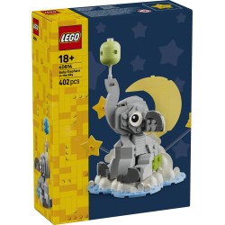 LEGO 40814 Baby Elefantino tra le Stelle, Kit di Modellismo per Adulti, Figura di Animale e Accessori, Regalo Neogenitori