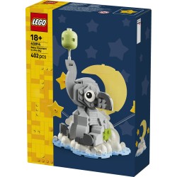 LEGO 40814 Baby Elefantino tra le Stelle, Kit di Modellismo per Adulti, Figura di Animale e Accessori, Regalo Neogenitori