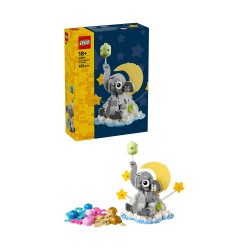 LEGO 40814 Baby Elefantino tra le Stelle, Kit di Modellismo per Adulti, Figura di Animale e Accessori, Regalo Neogenitori