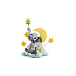 LEGO 40814 Baby Elefantino tra le Stelle, Kit di Modellismo per Adulti, Figura di Animale e Accessori, Regalo Neogenitori