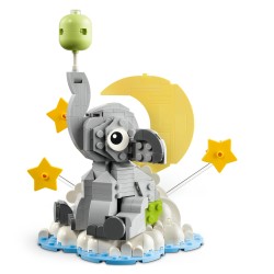 LEGO 40814 Baby Elefantino tra le Stelle, Kit di Modellismo per Adulti, Figura di Animale e Accessori, Regalo Neogenitori