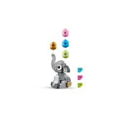 LEGO 40814 Baby Elefantino tra le Stelle, Kit di Modellismo per Adulti, Figura di Animale e Accessori, Regalo Neogenitori