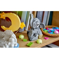 LEGO 40814 Baby Elefantino tra le Stelle, Kit di Modellismo per Adulti, Figura di Animale e Accessori, Regalo Neogenitori