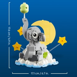 LEGO 40814 Baby Elefantino tra le Stelle, Kit di Modellismo per Adulti, Figura di Animale e Accessori, Regalo Neogenitori