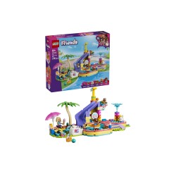 LEGO Friends 42676 Divertente Giornata al Parco Acquatico, Giocattolo con Scivolo, 2 Mini Bamboline e 4 Animali, Regalo da 6+