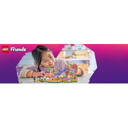 LEGO Friends 42676 Divertente Giornata al Parco Acquatico, Giocattolo con Scivolo, 2 Mini Bamboline e 4 Animali, Regalo da 6+