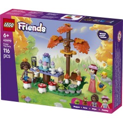 LEGO Friends 42690 Tea Party nella Foresta, Gioco di Ruolo con 2 Mini Bamboline, 3 Animali e Cibo Giocattolo, Regalo da 6+
