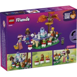 LEGO Friends 42690 Tea Party nella Foresta, Gioco di Ruolo con 2 Mini Bamboline, 3 Animali e Cibo Giocattolo, Regalo da 6+