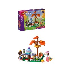 LEGO Friends 42690 Tea Party nella Foresta, Gioco di Ruolo con 2 Mini Bamboline, 3 Animali e Cibo Giocattolo, Regalo da 6+