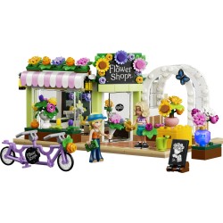 LEGO Friends 42693 Negozio di Fiori Creativo, Giocattolo con Fiori Finti, Bouquet, 2 Mini Bamboline e Accessori, Regalo da 7+