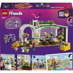 LEGO Friends 42693 Negozio di Fiori Creativo, Giocattolo con Fiori Finti, Bouquet, 2 Mini Bamboline e Accessori, Regalo da 7+