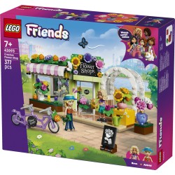 LEGO Friends 42693 Negozio di Fiori Creativo, Giocattolo con Fiori Finti, Bouquet, 2 Mini Bamboline e Accessori, Regalo da 7+