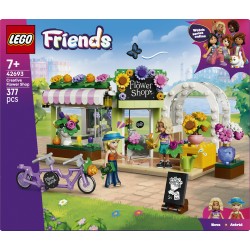 LEGO Friends 42693 Negozio di Fiori Creativo, Giocattolo con Fiori Finti, Bouquet, 2 Mini Bamboline e Accessori, Regalo da 7+