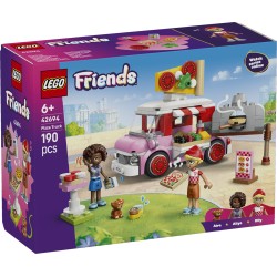 LEGO Friends 42694 Furgone delle Pizze, Giocattolo con 2 Mini Bamboline, Cane e Accessori, Regalo di Compleanno Bambini da 6+