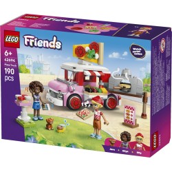 LEGO Friends 42694 Furgone delle Pizze, Giocattolo con 2 Mini Bamboline, Cane e Accessori, Regalo di Compleanno Bambini da 6+