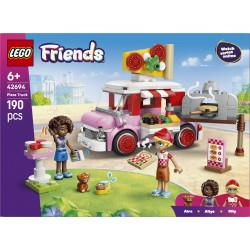 LEGO Friends 42694 Furgone delle Pizze, Giocattolo con 2 Mini Bamboline, Cane e Accessori, Regalo di Compleanno Bambini da 6+