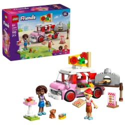 LEGO Friends 42694 Furgone delle Pizze, Giocattolo con 2 Mini Bamboline, Cane e Accessori, Regalo di Compleanno Bambini da 6+