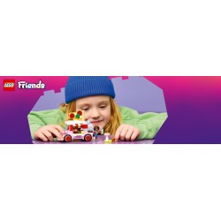 LEGO Friends 42694 Furgone delle Pizze, Giocattolo con 2 Mini Bamboline, Cane e Accessori, Regalo di Compleanno Bambini da 6+