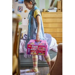 LEGO Friends 42697 Valigetta Creativa Casa delle Bambole, Giochi da Viaggio con Casa a 8 Stanze e 2 Mini Bamboline, Regalo 6+