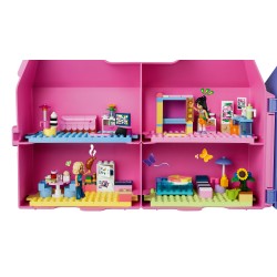 LEGO Friends 42697 Valigetta Creativa Casa delle Bambole, Giochi da Viaggio con Casa a 8 Stanze e 2 Mini Bamboline, Regalo 6+