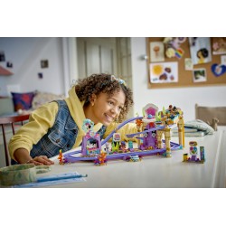 LEGO Friends 42703 Montagne Russe della Sirenetta, Giocattolo Interattivo con 3 Carrozze, Negozio e 5 Mini Bamboline, da 8+