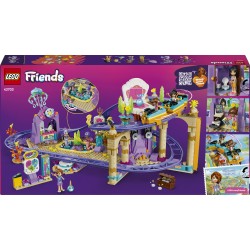 LEGO Friends 42703 Montagne Russe della Sirenetta, Giocattolo Interattivo con 3 Carrozze, Negozio e 5 Mini Bamboline, da 8+
