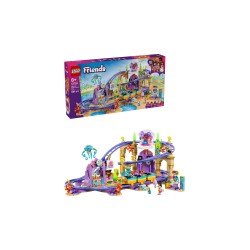 LEGO Friends 42703 Montagne Russe della Sirenetta, Giocattolo Interattivo con 3 Carrozze, Negozio e 5 Mini Bamboline, da 8+