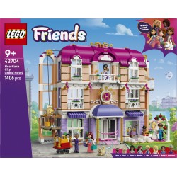 LEGO Friends 42704 Grand Hotel di Heartlake City, Giocattolo con 6 Mini Bamboline, 2 Animali e Accessori, Regalo Bambine 9+