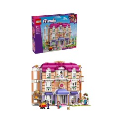 LEGO Friends 42704 Grand Hotel di Heartlake City, Giocattolo con 6 Mini Bamboline, 2 Animali e Accessori, Regalo Bambine 9+