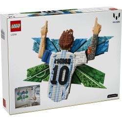 LEGO Editions 43018 Lionel Messi – Celebrazione, Wall Art 3D Fai da Te, Decorazione da Parete, Regalo a Tema Calcio da 14+