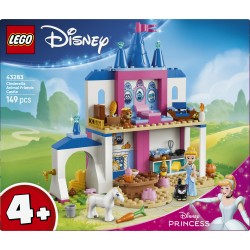 LEGO | Disney Princess 43283 Castello degli Amici Animali di Cenerentola, Gioco Didattico con Mini Bambolina, 4 Animali, 4+