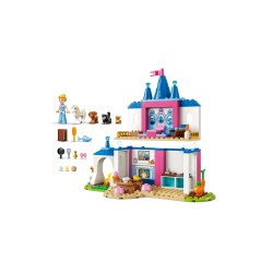 LEGO | Disney Princess 43283 Castello degli Amici Animali di Cenerentola, Gioco Didattico con Mini Bambolina, 4 Animali, 4+